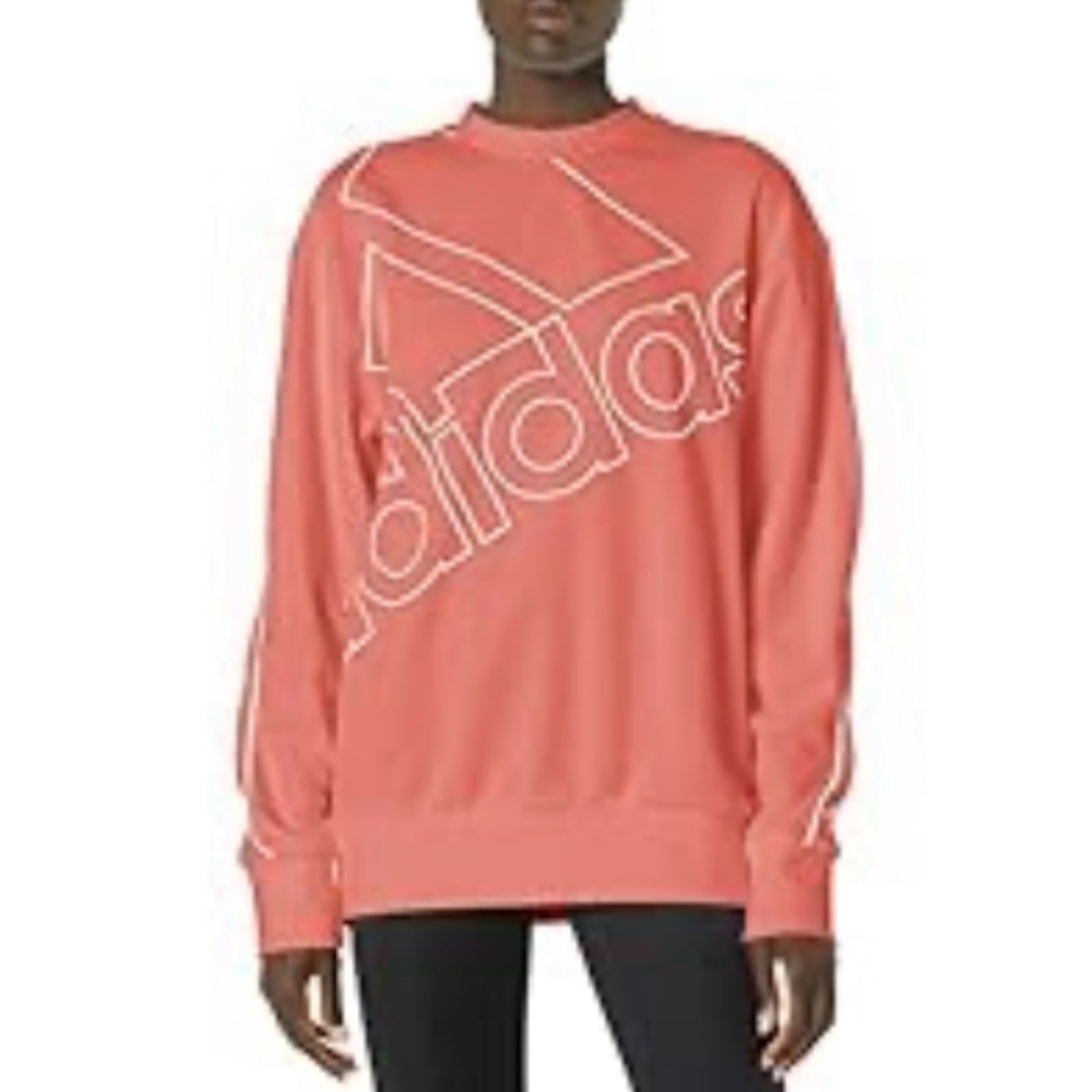 Adidas Essentials Women’s Love Sweatshirt Pink Large